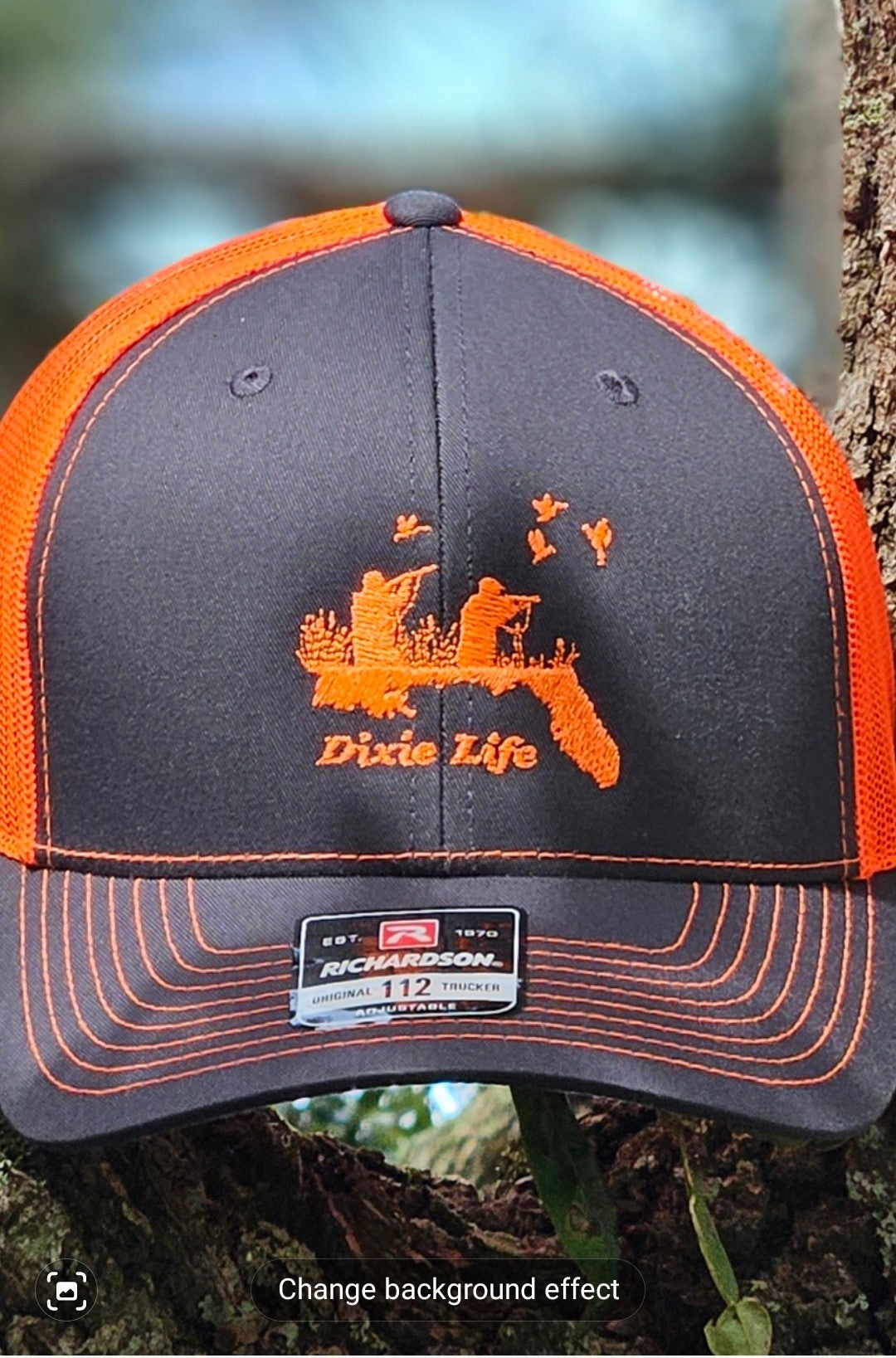 Hunters Hat embroider Hunter orange mesh/charcoal