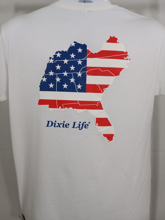 Dixie Life® American Flag - Southern States T-Shirt SS