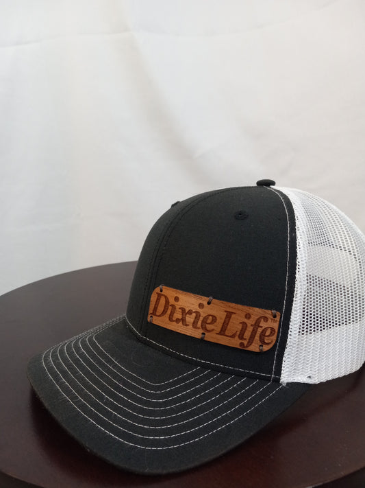 Dixie Life ®Logo Hat- Engraved Wood - Left Side Placement