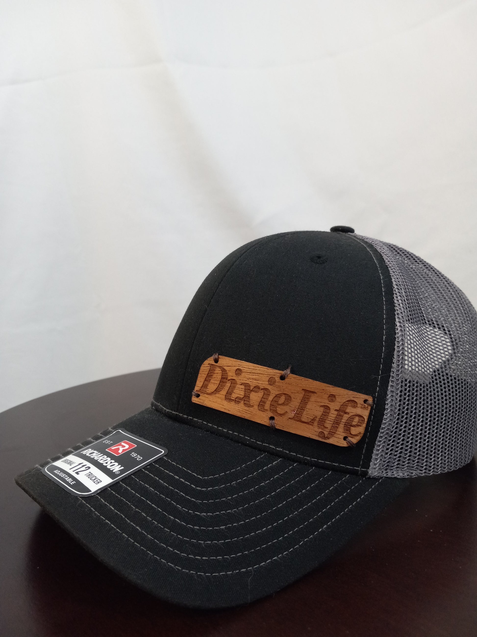 Dixie Life ®Logo Hat- Engraved Wood Left Side Placement – Dixie