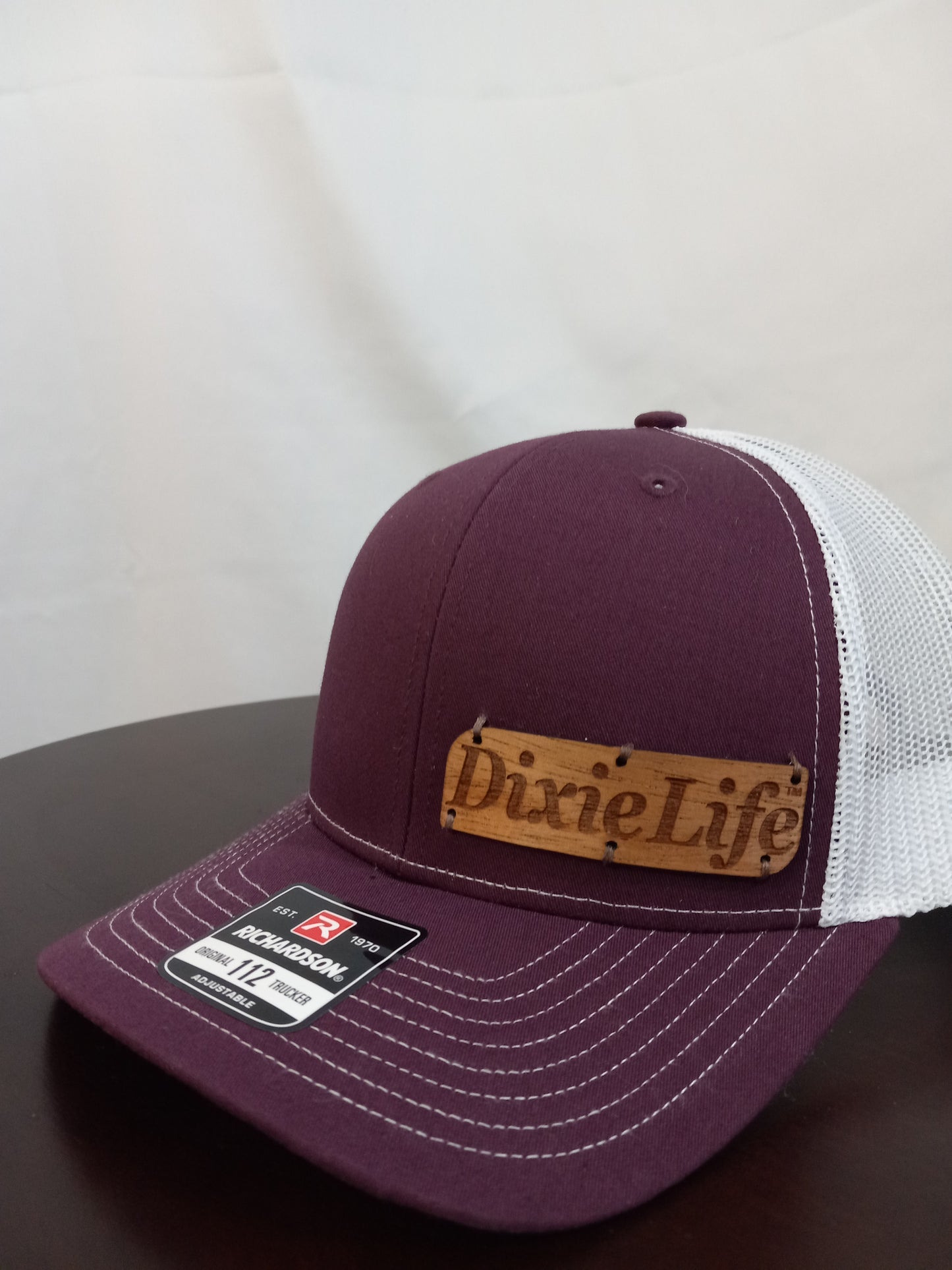 Dixie Life ®Logo Hat- Engraved Wood - Left Side Placement