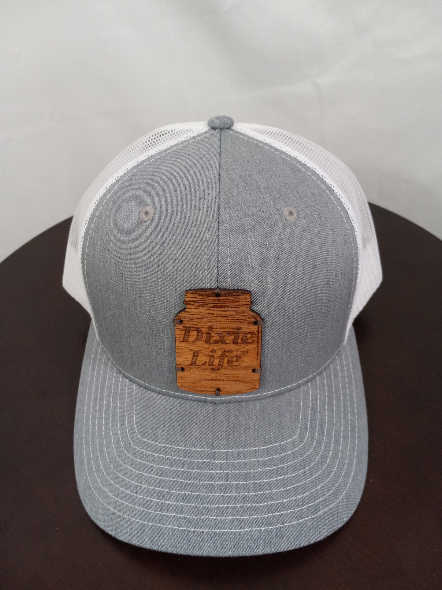 Dixie Life ® Jar Hat- Engraved Wood - Center Placement