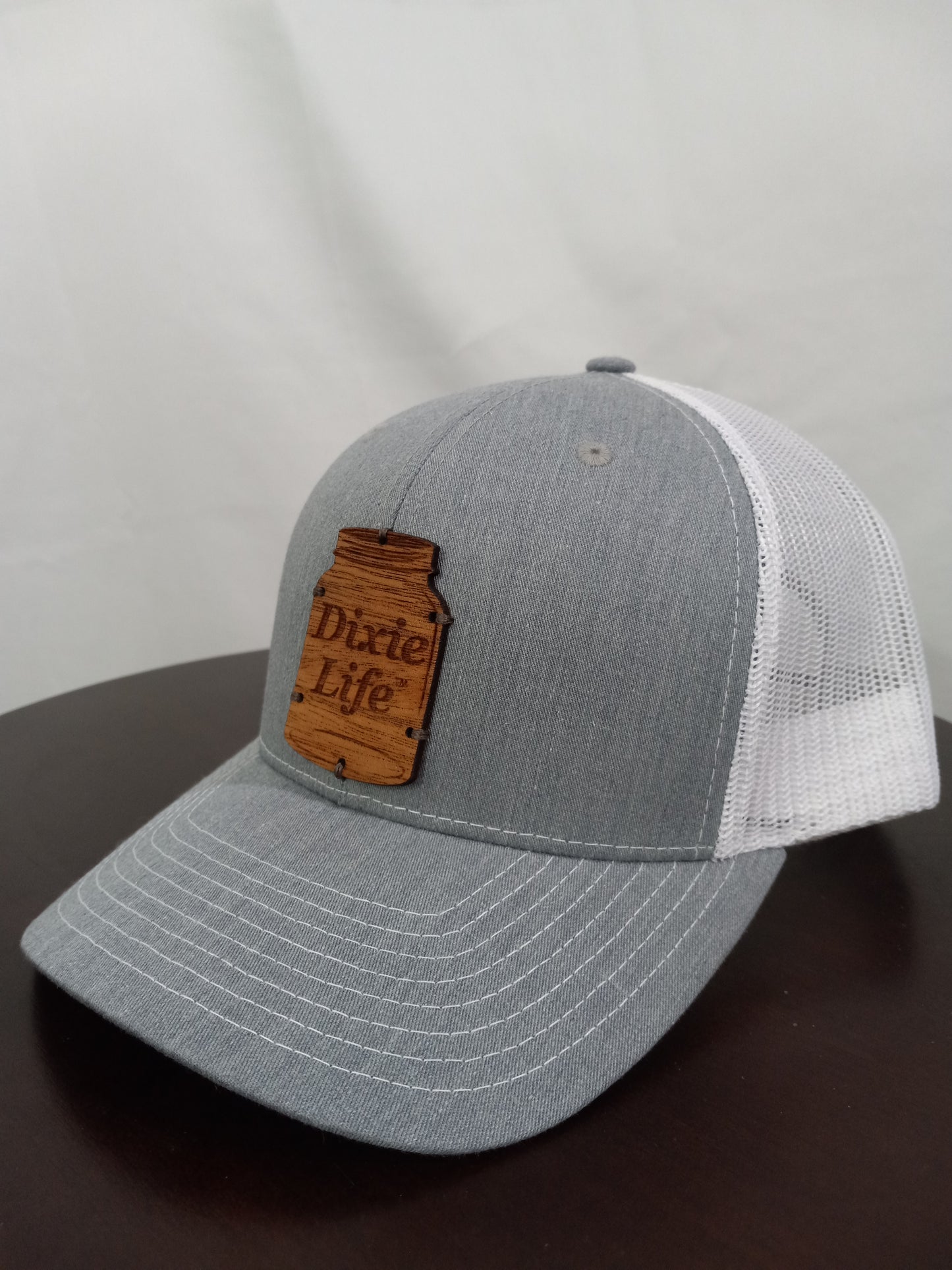 Dixie Life ® Jar Hat- Engraved Wood - Center Placement